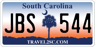 SC license plate JBS544