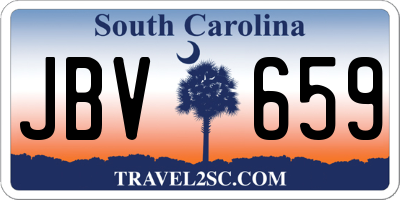 SC license plate JBV659