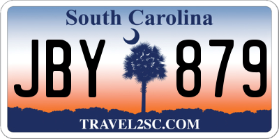 SC license plate JBY879