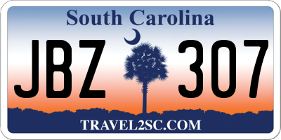 SC license plate JBZ307