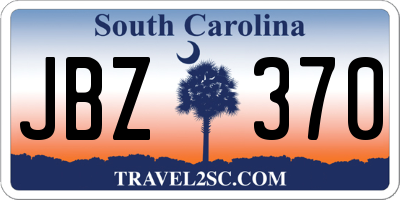 SC license plate JBZ370