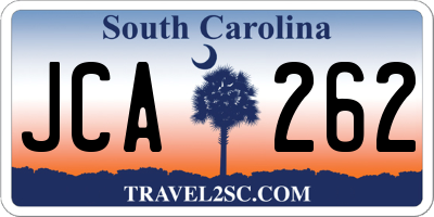 SC license plate JCA262