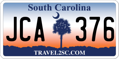 SC license plate JCA376
