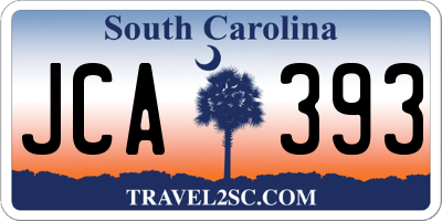 SC license plate JCA393