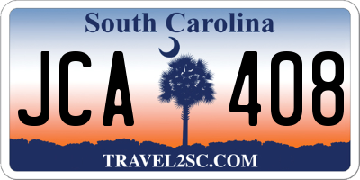 SC license plate JCA408