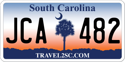 SC license plate JCA482