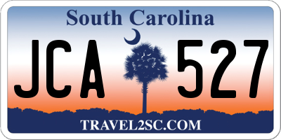 SC license plate JCA527