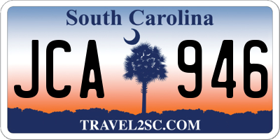 SC license plate JCA946