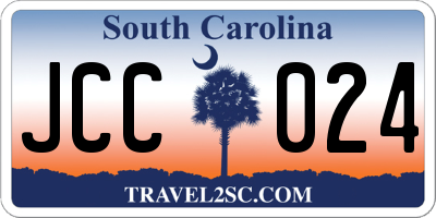 SC license plate JCC024
