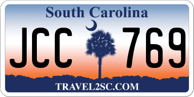 SC license plate JCC769