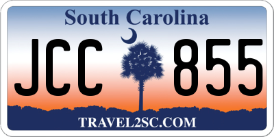 SC license plate JCC855