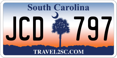 SC license plate JCD797