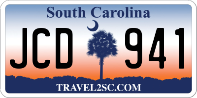 SC license plate JCD941