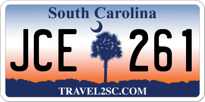SC license plate JCE261