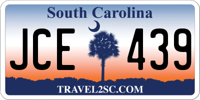 SC license plate JCE439