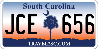 SC license plate JCE656