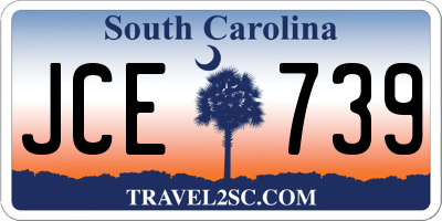 SC license plate JCE739