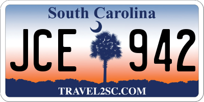SC license plate JCE942