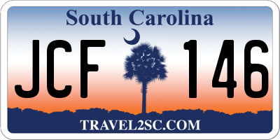SC license plate JCF146