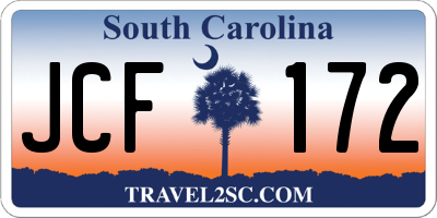 SC license plate JCF172