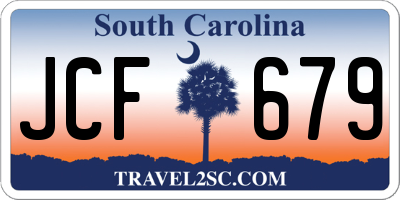 SC license plate JCF679