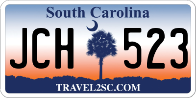 SC license plate JCH523