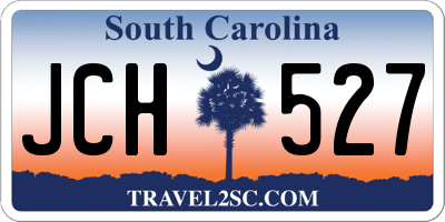 SC license plate JCH527