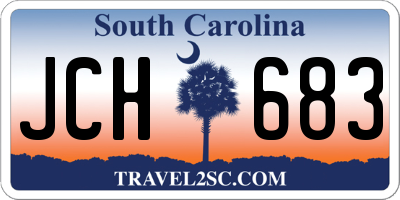 SC license plate JCH683