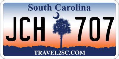 SC license plate JCH707