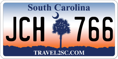SC license plate JCH766