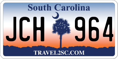 SC license plate JCH964
