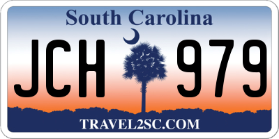 SC license plate JCH979