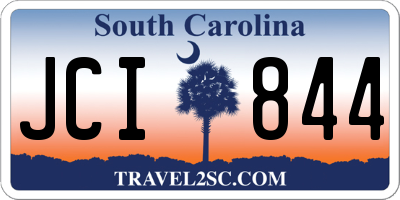 SC license plate JCI844