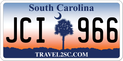 SC license plate JCI966