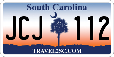 SC license plate JCJ112