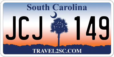 SC license plate JCJ149