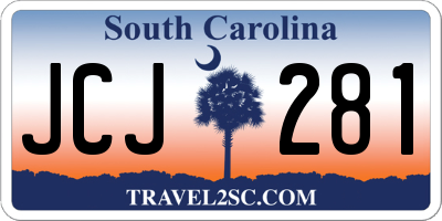 SC license plate JCJ281