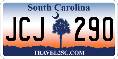 SC license plate JCJ290
