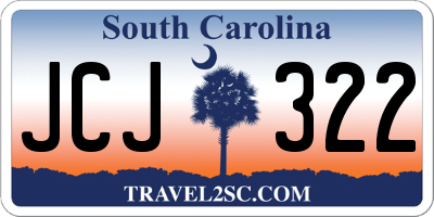 SC license plate JCJ322