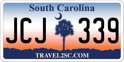 SC license plate JCJ339