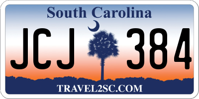 SC license plate JCJ384