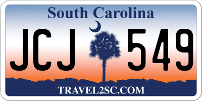 SC license plate JCJ549