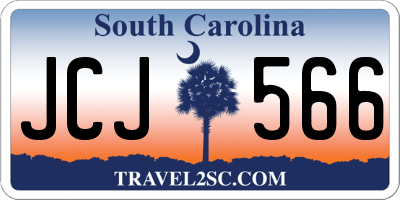 SC license plate JCJ566