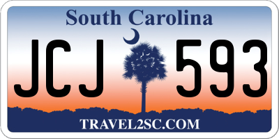 SC license plate JCJ593