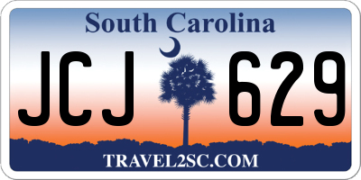 SC license plate JCJ629