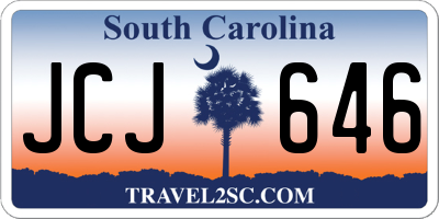 SC license plate JCJ646