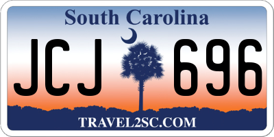 SC license plate JCJ696