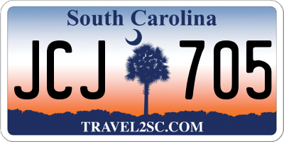 SC license plate JCJ705