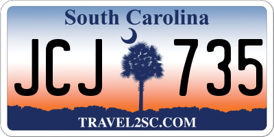 SC license plate JCJ735