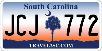 SC license plate JCJ772
